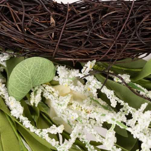 Artikel Kunstmatige madeliefjeskrans, natuurlijke uitstraling en duurzaam, voor deur- en wanddecoratie, 55 cm