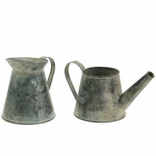 Floristik24 Kandelaar antiek look H12/9cm 2st