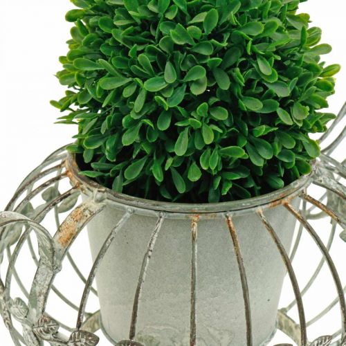 Floristik24 Plantenbak decoratieve koffiepot metalen pot voor planten L15,5cm Ø11,8cm