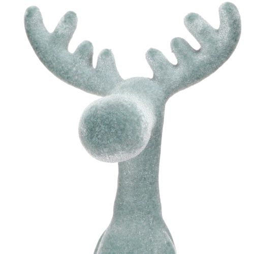Floristik24 Elanden decoratieve rand zitter H31cm grijs 3 stuks