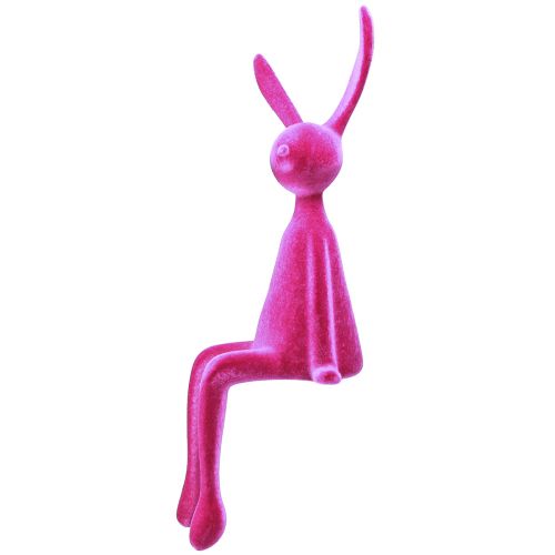 Artikel Edge Kruk Konijn Gevlokt Zittend Paashaas Roze – 2e Keuze – 56cm