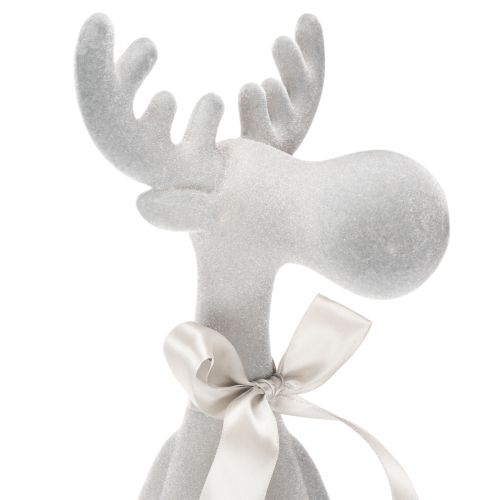 Kerstbeeldje van een rendier met lange poten, geschikt als decoratie op een plank, 54 cm | Floristik24.nl