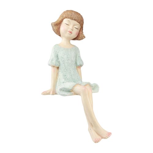 Floristik24 Edge Seater Tuinfiguur Zittend Meisje Kleurrijk 52cm