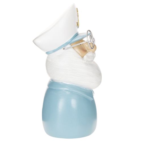 Kapiteinfiguur, maritieme decoratie met bril en hoed, 16 cm | Floristik24.nl