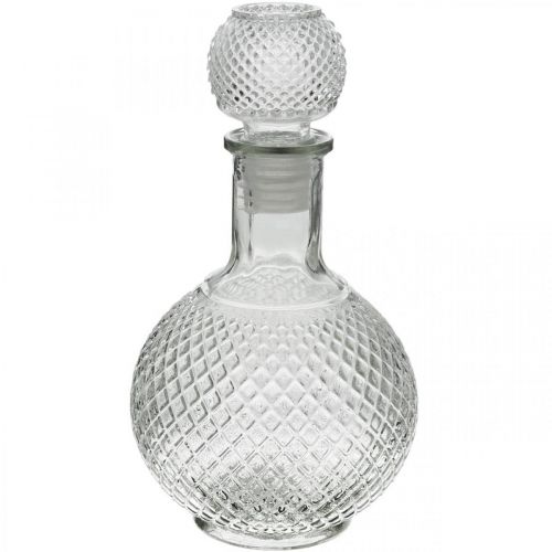 Perforatie Roos geest Floristik24.nl Whiskykaraf met deksel glazen karaf H24cm - goedkoop online  kopen