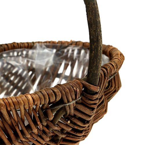 Floristik24 Aardappelmand 23cm met natuurfolie