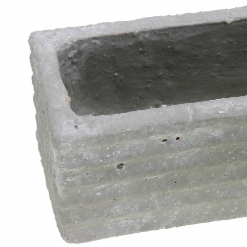 Artikel Plantenbak beton lichtgrijs 30x7cm H6.5cm 2st