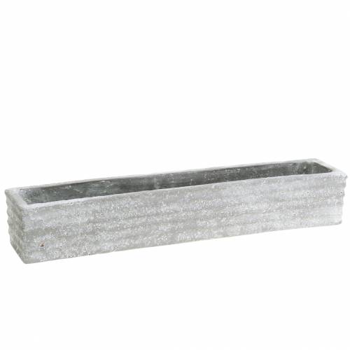 Floristik24 Plantenbak beton lichtgrijs 40x8cm H6,7cm
