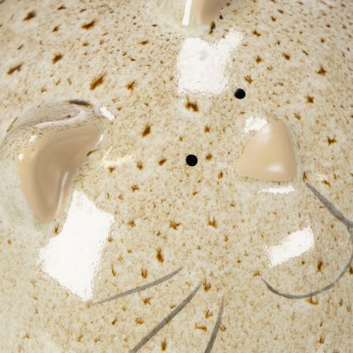 Artikel Keramische kattenfiguurtjes, rond ontwerp, voor woonkamer of slaapkamer, 13 cm, 2 stuks