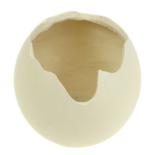 Floristik24 Keramiek ei open creme H12cm 2st