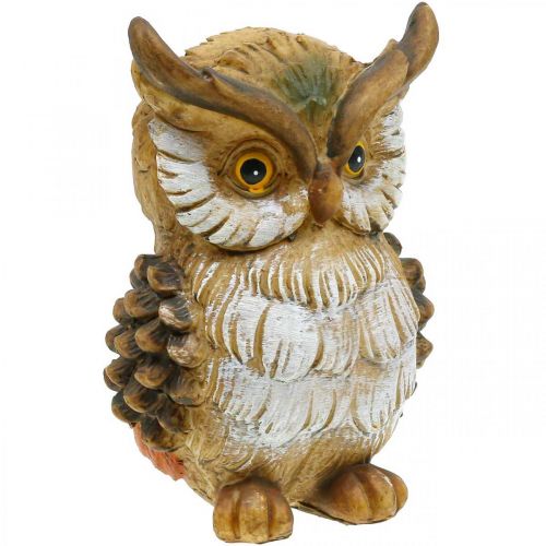 Artikel Decoratieve uil decoratieve figuur handgeschilderde herfst decoratieve polyresin H14cm