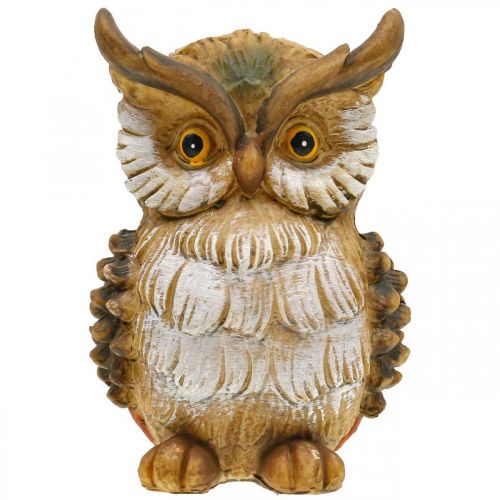 Artikel Decoratieve uil decoratieve figuur handgeschilderde herfst decoratieve polyresin H14cm