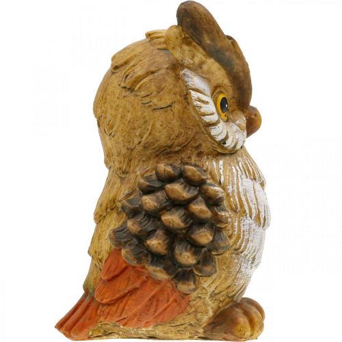 Artikel Decoratieve uil decoratieve figuur handgeschilderde herfst decoratieve polyresin H14cm