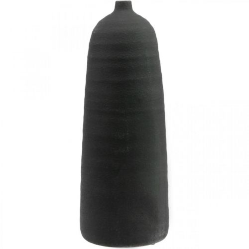 Floristik24 Keramiek Vaas Zwart Deco Vaas Vloervaas Ø18cm H48cm