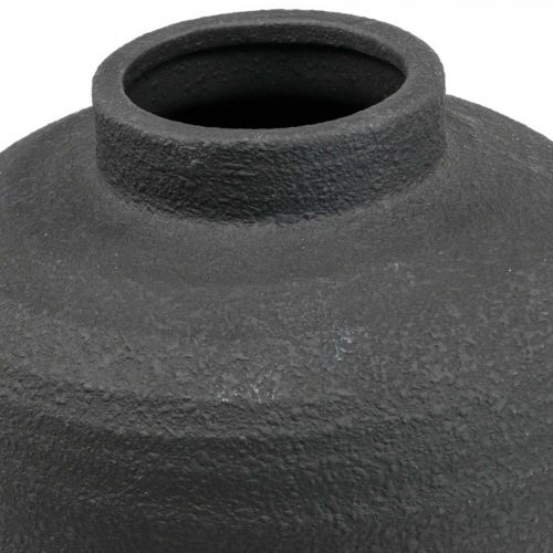 Floristik24 Keramiek Vaas Zwart Decoratieve Vazen Groot Ø18.5cm H40cm
