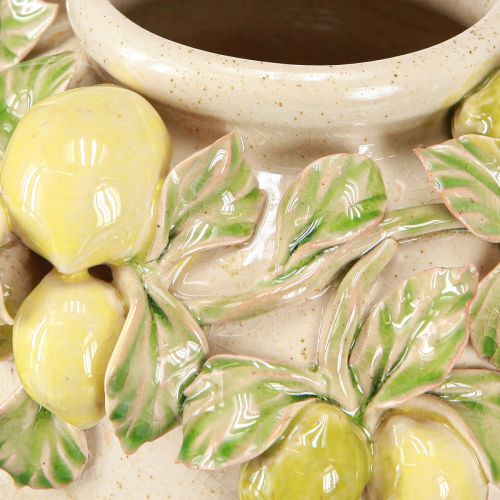 Artikel Keramische Vaas Citroen Decoratie Mediterraan Groen Geel H19cm