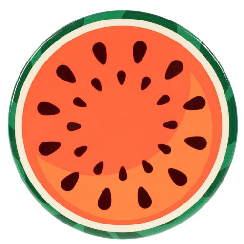 Artikel Set van 6 onderzetters met fruitmotief, tafeldecoratie, keuken en woonkamer, 10 cm, 10 cm