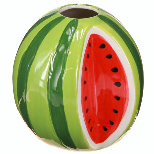 Keramische vaas watermeloen decoratieve vaas keramiek H12cm