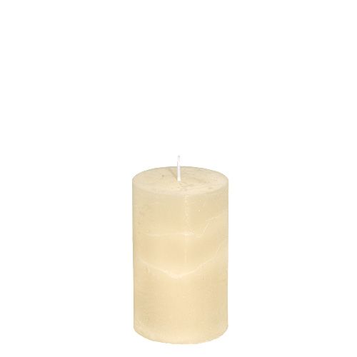 Floristik24 Kaars creme 50mm x 80mm gekleurd 12st