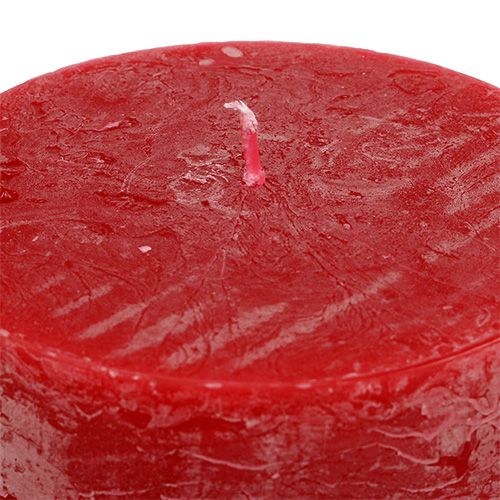 Floristik24 Kaars rood 100mm x 150mm geverfd 4st