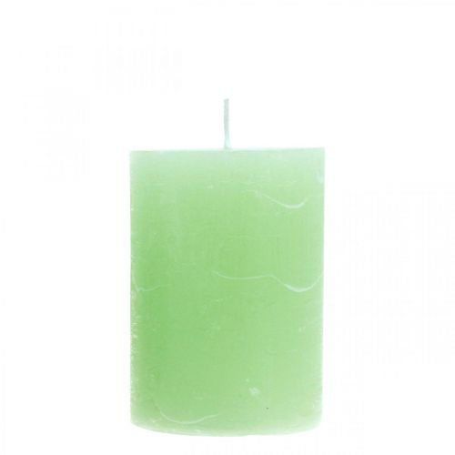 Zuilkaarsen lichtgroen gekleurd 70×100mm 4st