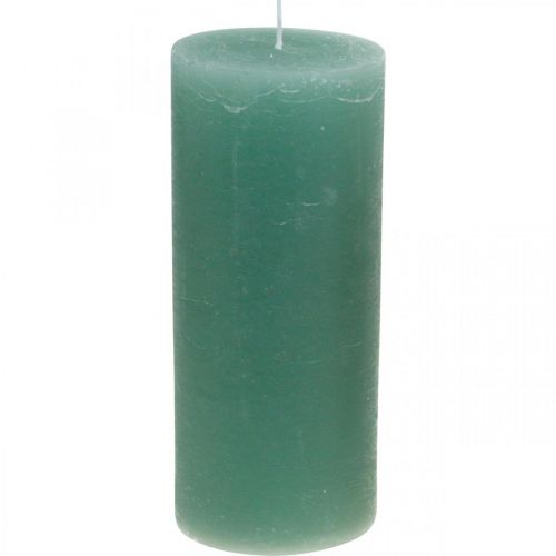 Artikel Stoerkaarsen geverfd groene jade 85×200mm 2st