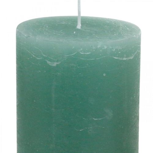 Artikel Stoerkaarsen geverfd groene jade 85×200mm 2st