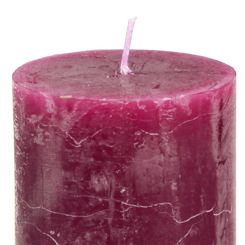 Artikel Kaarsen Pink Berry Staande kaarsen 3 Kleuren 60x80mm 12 st