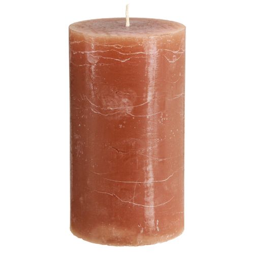 Artikel Kaarsen geverfde karamel stompkaarsen 85×150mm 2 st
