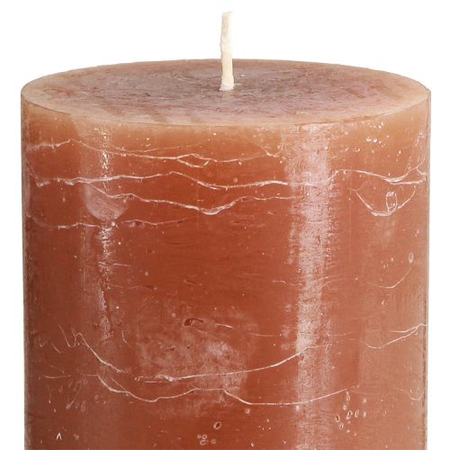 Artikel Kaarsen geverfde karamel stompkaarsen 85×150mm 2 st