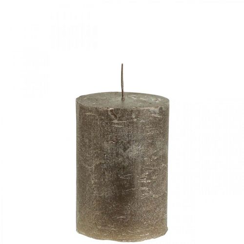 Artikel Stoerkaarsen effen kaarsen koper 70x100mm 4 st