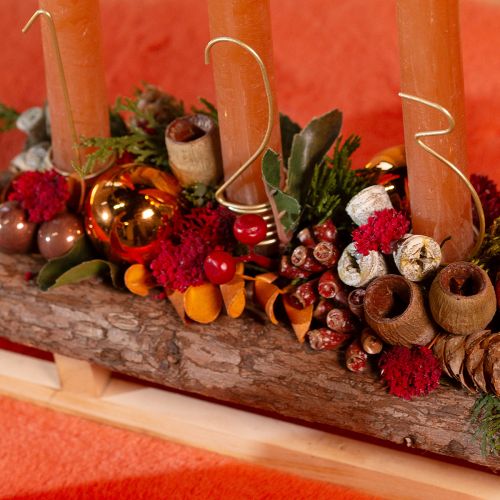 Artikel Kaarsdecoratie Advent cijfers 1-4 mat goud metaal H10cm 4 stuks
