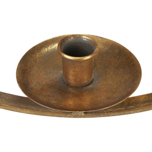 Artikel Kaarshouder om metalen decoratie goud vintage op te hangen Ø38/H48cm