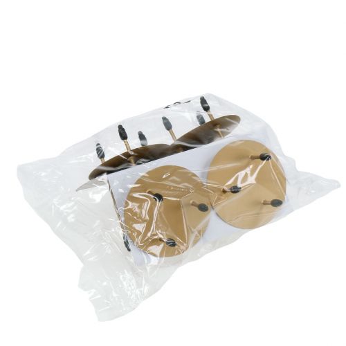 Floristik24 Kandelaar Ø5cm goud mat 4st