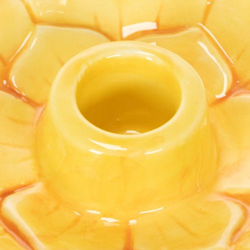 Artikel Keramische kaarsenhouders in bloemvorm voor een stijlvolle tafeldecoratie, 11 cm, 2 stuks