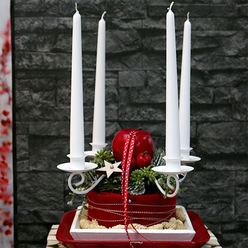 Floristik24 Decoratief appelrood, glanzend 6cm 6st