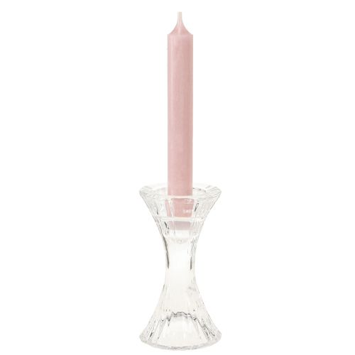 Artikel Kaarshouder glas rond stokkaarshouder Ø7cm H13cm 2st