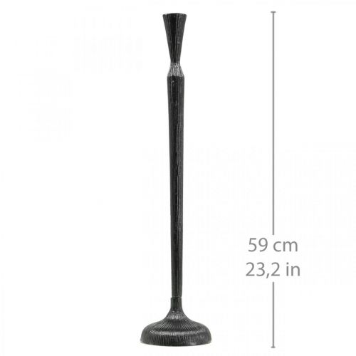 Artikel Kandelaar Zwart Kandelaar Metaal Ø13cm H59cm