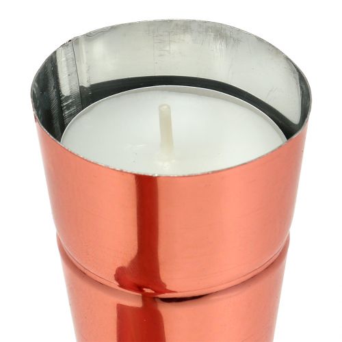 Floristik24 Kandelaar koper Ø4.5cm H14cm 8st