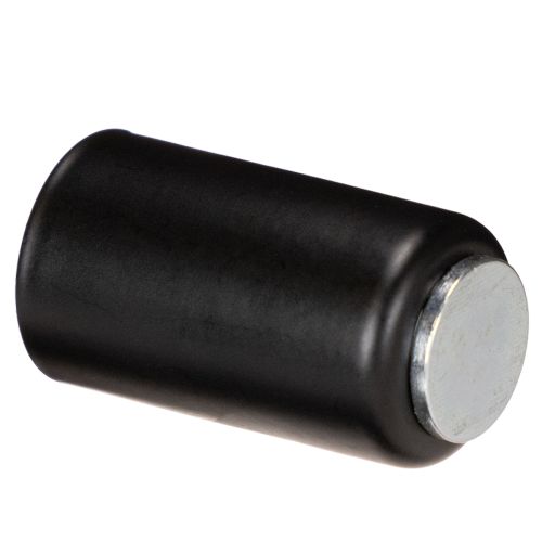 Ronde magnetische kaarsenhouder, matzwart, voor taps toelopende kaarsen van 25 mm, 4 stuks | Floristik24.nl