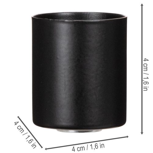 Magnetische kaarsenhouder, matte afwerking, 4 cm, 4 stuks | Floristik24.nl