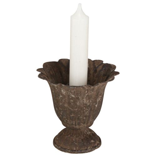 Artikel Kaarshouder trofee antieke stokkaarshouder metaal Ø10cm H9,5cm