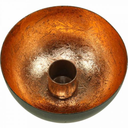 Artikel Kandelaar zwart, bronzen stokkandelaar Ø10cm H5cm
