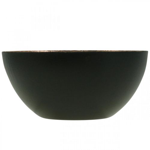 Floristik24 Kandelaar zwart, bronzen kaarsdecoratie Ø7.5cm H3.5cm