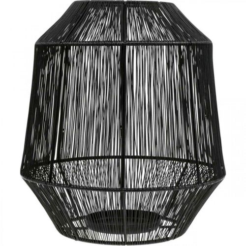 Artikel Kandelaar Zwart Deco Lantaarn Draadmand Ø24cm H28cm