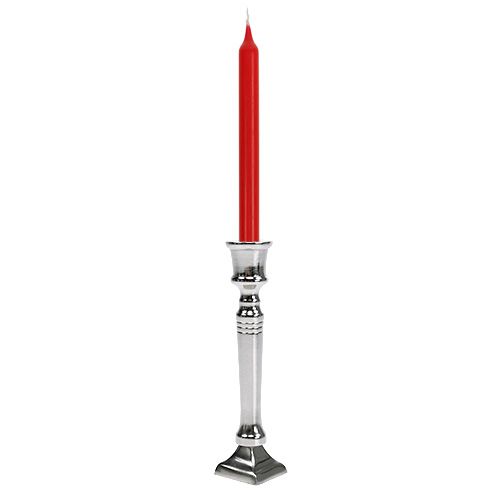 Floristik24 Kandelaar zilver Ø2cm H12cm 1p