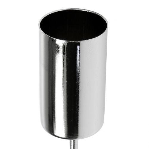 Artikel Kaarsenhouder zilver voor stokkaarsen Ø2,2cm 4 st