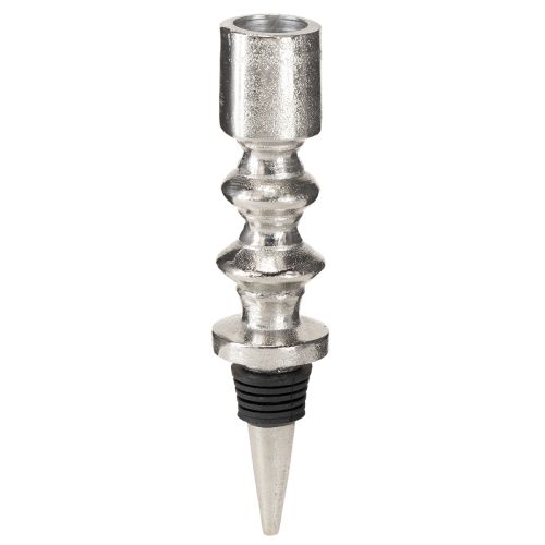 Artikel Kaarsenhouder voor flessen Flessenkaarsenhouder zilver 15cm