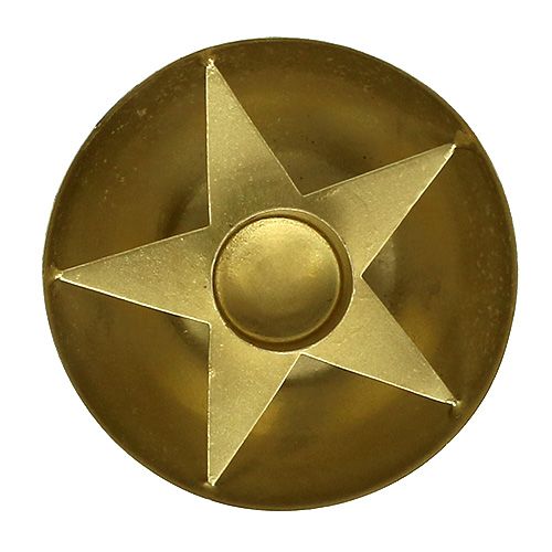 Floristik24 Kandelaar voor kaarskaars goud Ø8cm H5cm