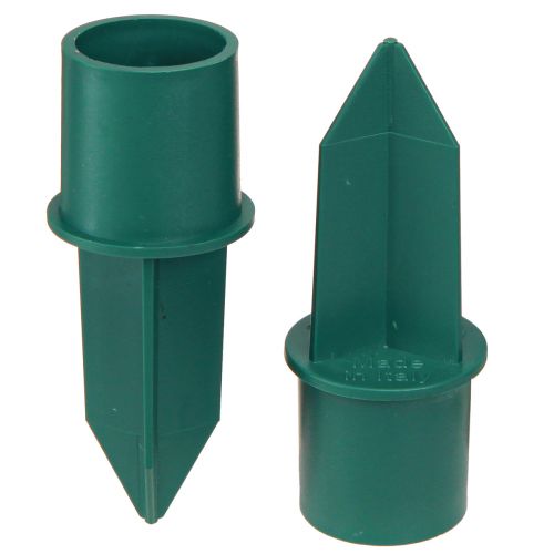 Floristik24 Kaarshouder voor stokkaarsen groen kunststof Ø2,2cm 5 st